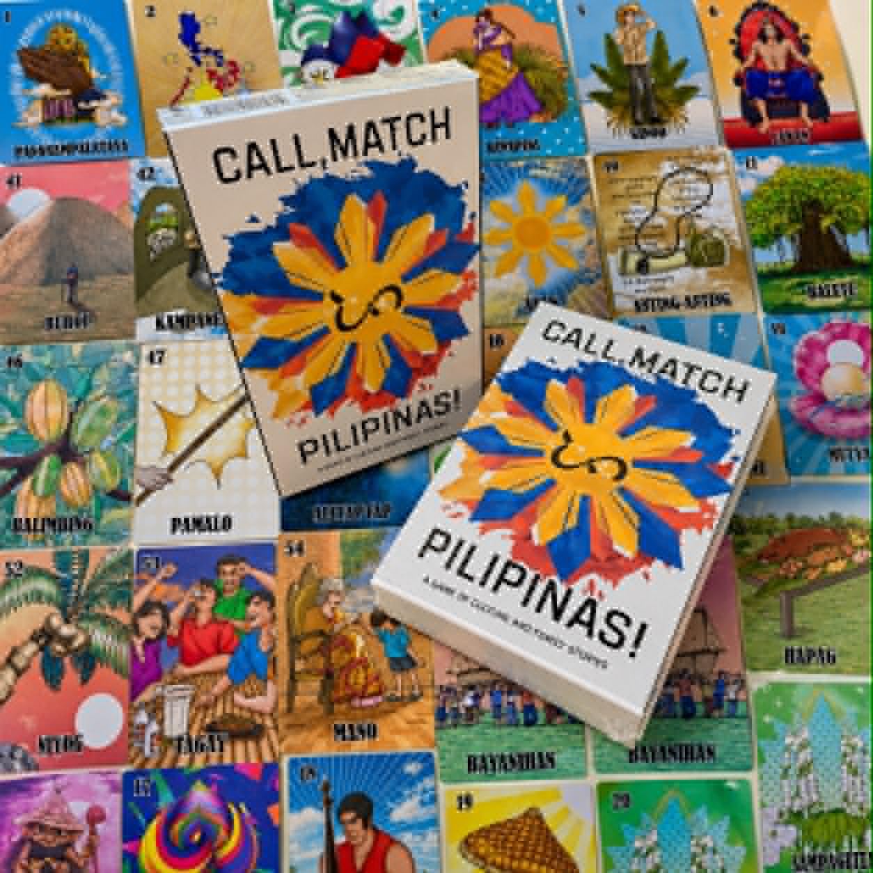 CALL.MATCH CALL MATCH Pilipinas! Filipino Cultural Matching Card Game | 2-25 Players | Family Game