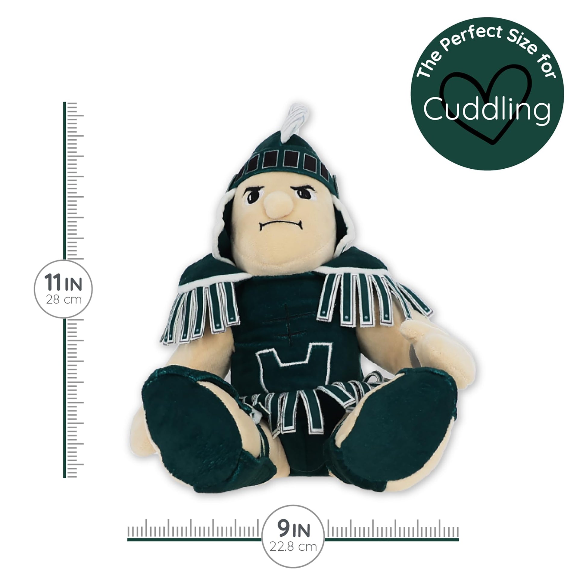 Warm Pals Sparty Michigan State University Mascot MSU - Heatable Coolable Bedtime Comfort Plushie - 1.5lbs - Cozy Microwavable Lavender Scented Plush