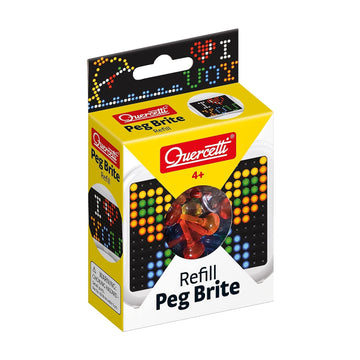 Quercetti Peg Brite Refill, 6 Colors, Pack of 180 (QRC2516)