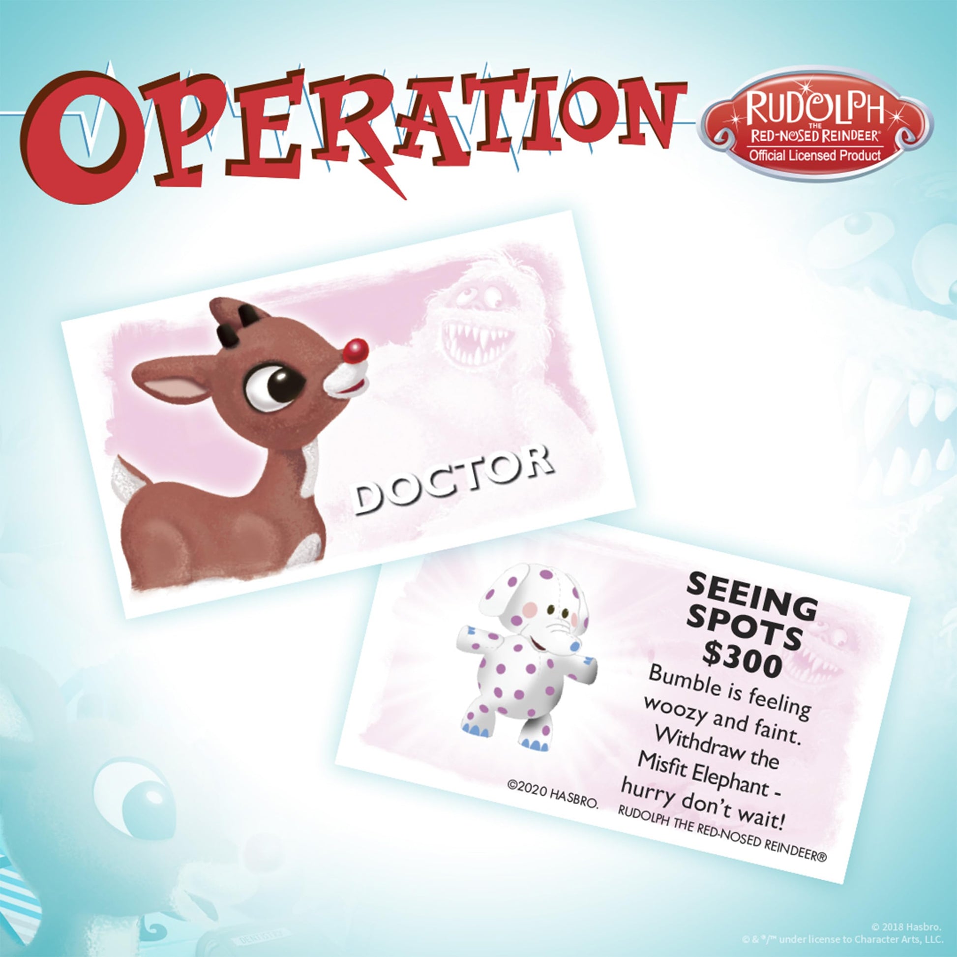 Operation Rudolph The Red Nosed Reindeer | Classic Electronic Board Game | Featuring Bumble the Abominable Snow Monster | Island of Misfit Toys from