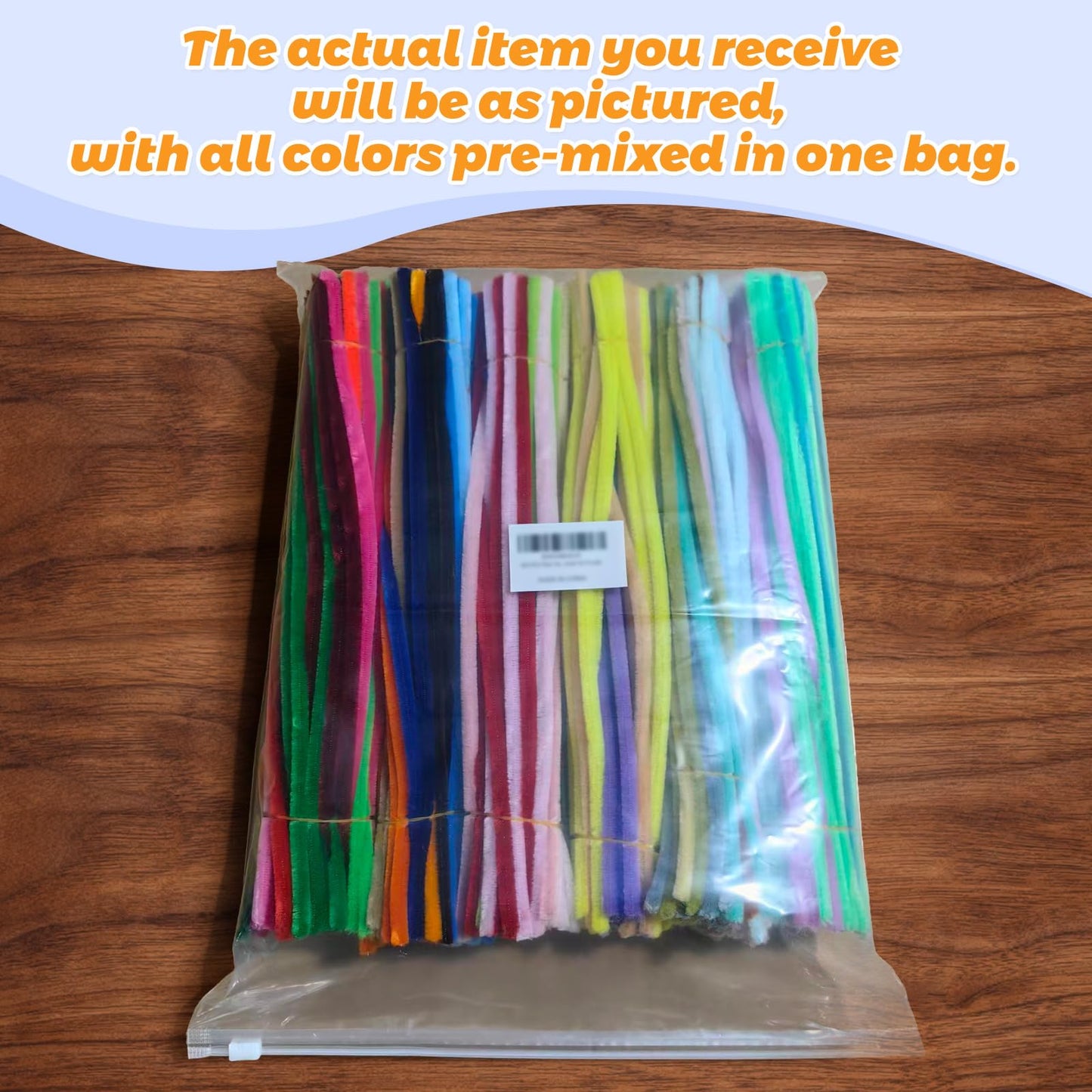 Pipe Cleaners Craft Bulk, 1800 PCS 60 Mix-Colors Chenille Stems, Colorful Fuzzy Pipe Cleaners for Arts & Crafts Supplies, Limpia Pipas for Creative