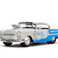 Jada Bigtime Muscle 1:24 1955 Chevrolet Bel-Air Die-Cast Car, Toys for Kids and Adults(Cool Gray/Gloss Blue)