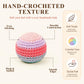 LAVKUHY Hand-Crocheted Footbag 2-Pack - Soft Knitted Kick Sacks for Stress Relief, Office Fidget & Outdoor Games, Includes Travel Pouch, Unique Gift