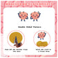 9 PCS Brain Honeycomb Centerpieces for Table Decor, Brain Table Decorations Table Toppers for Brain Party Decorations Brain Birthday Party Supplies