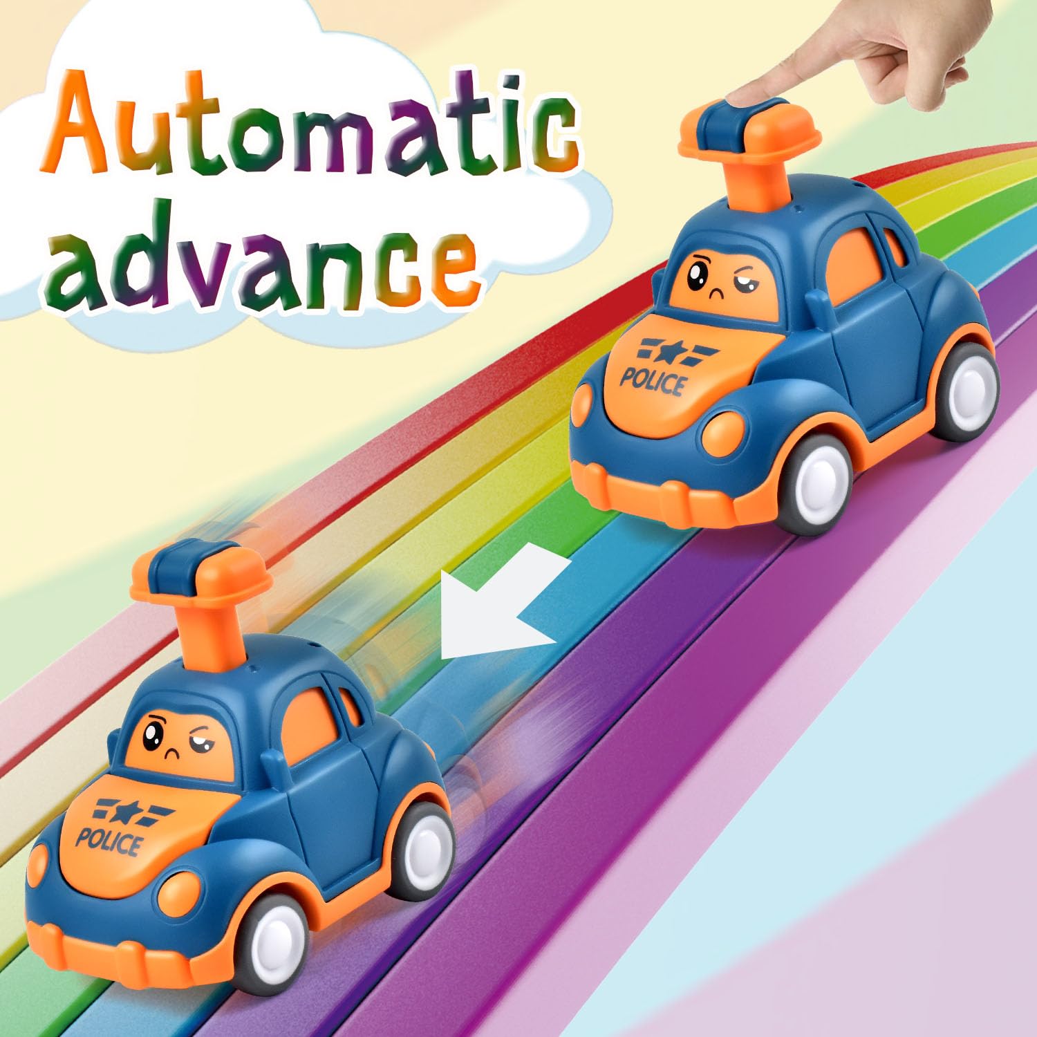 soi-meme Car Toys for Toddlers 2 3 Year Old Boy Girl First Birthday Gifts for Toddler Toys Age 2 3 Year Old Boy Birthday Gift for Infant Toddlers