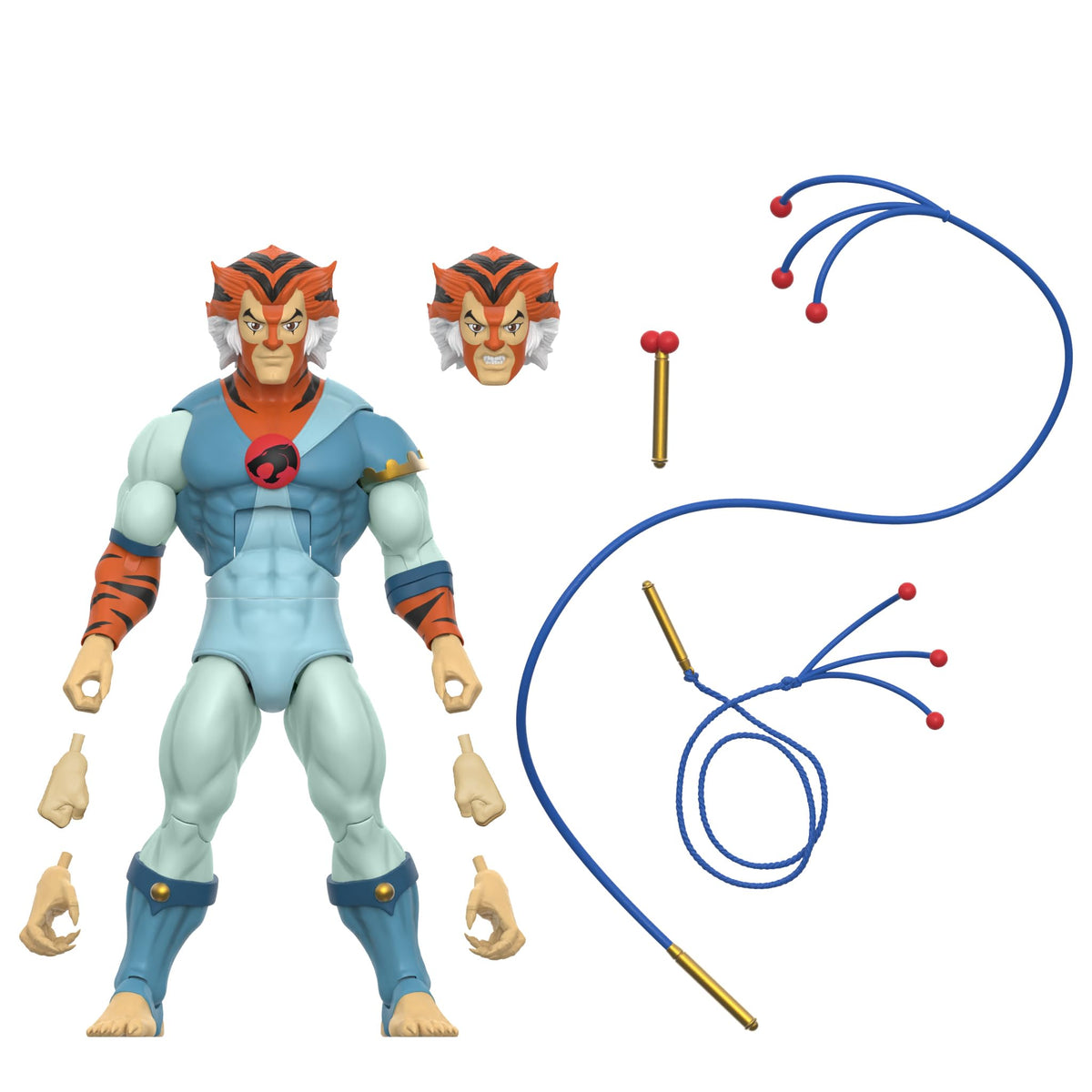 Super7 ULTIMATES! Thundercats Tygra - 7" Thundercats Action Figure with Accessories - Classic Cartoon Collectibles and Retro Toys