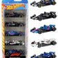Hot Wheels Formula 1 Die-Cast Cars, Bundle of F1 2024 & 2025 Teams 5 Packs and Scuderia Ferrari HP Short Card, Ages 3+
