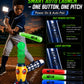 Kids Baseball Auto Pitching Machine T Ball Set, Remote Bat, 5 Glow Balls