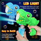 Yunaking Kids Bubble Gun 2 Pack, Dino Bubble Machine for Toddlers Toys Gift