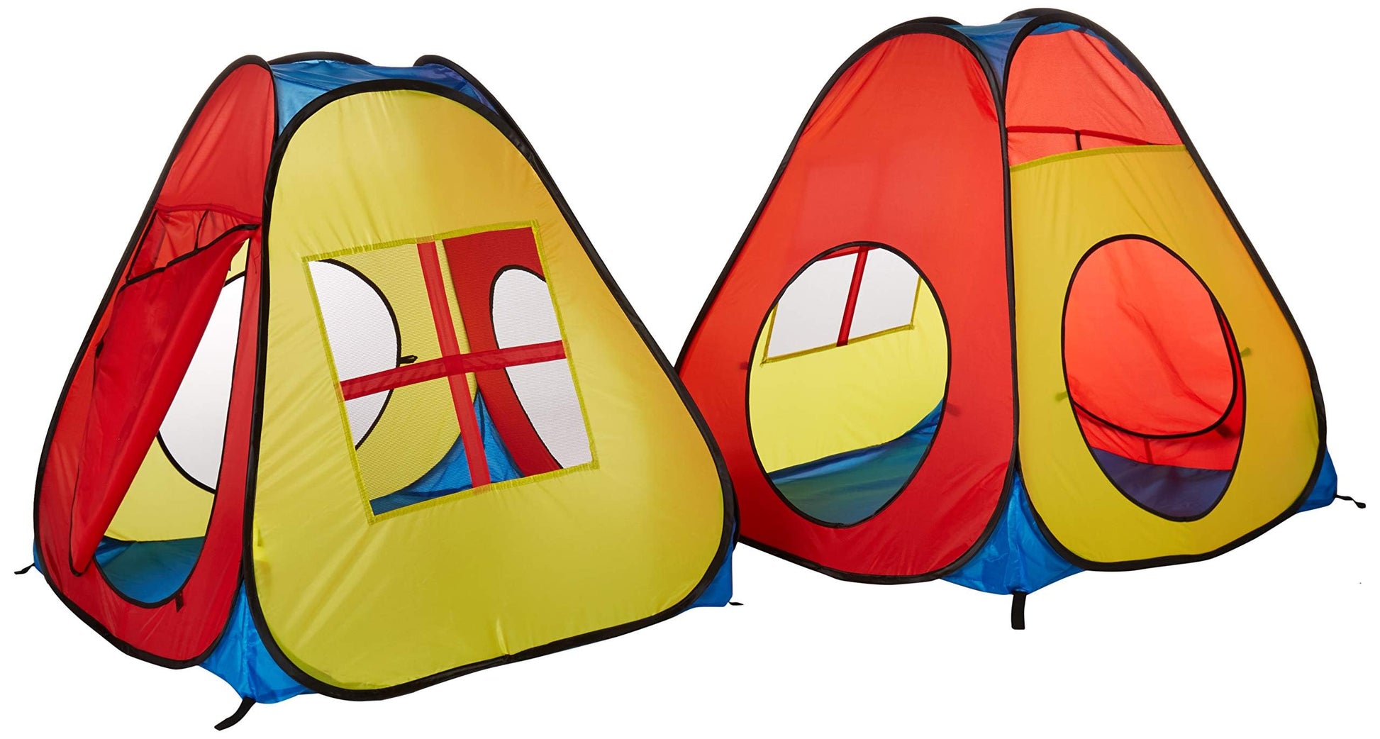 UTEX 8 in 1 Pop Up Kids Play Tent with 4 Tunnel, Indoor/Outdoor Playhouse
