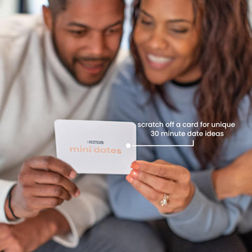 Mini Dates - Date Night Ideas for Busy Couples | 30 Meaningful Dates Under 30min | The Original Scratch-Off Date Night Games | Couples Gift