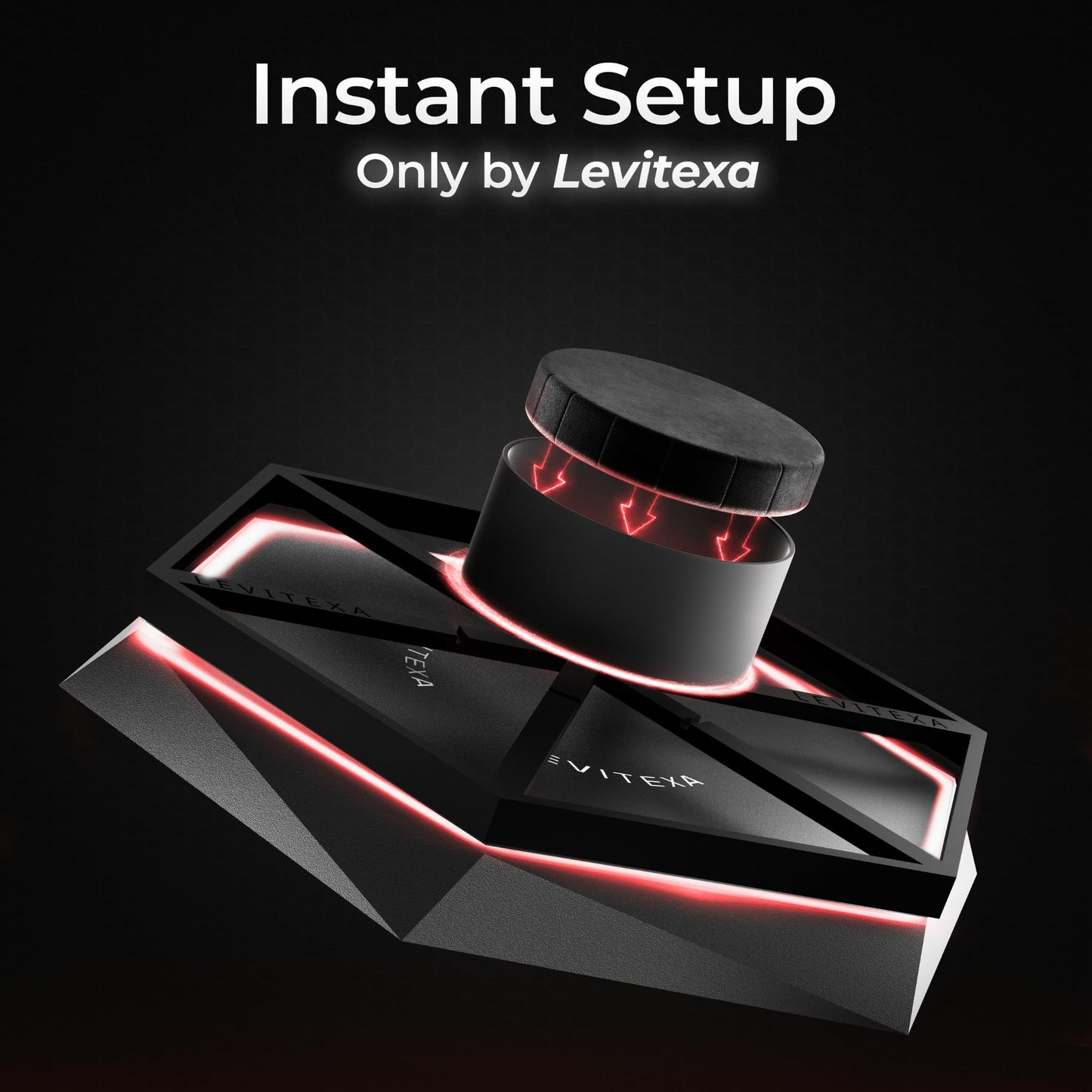 Levitexa Nimbus Levitating Display - Floating Display, Levitating Stand, Levitation Decor, Magnetic Stand, Magnetic Levitation for Figures and Toys