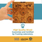 BSIRI Wooden Tic Tac Toe Game Coffee Tabletop XO Blocks Ideal for Family Living Room Games Night for Adults for Desk Decor and Unique Wood Gifts