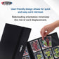 BCW Basics Folio 9-Pocket Card Album - Black | Archival Safe, Side-Loading Binder | Premium Storage Solution for Trading Cards, Sports Cards, and More