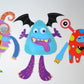 Buddy & Barney Silly Monsters Bath Stickers, Monster Foam Stickers Bath Toy for Children 3+, Pack of 30 Reusable Stickers, Bathtub, Tub, Shower, Boys