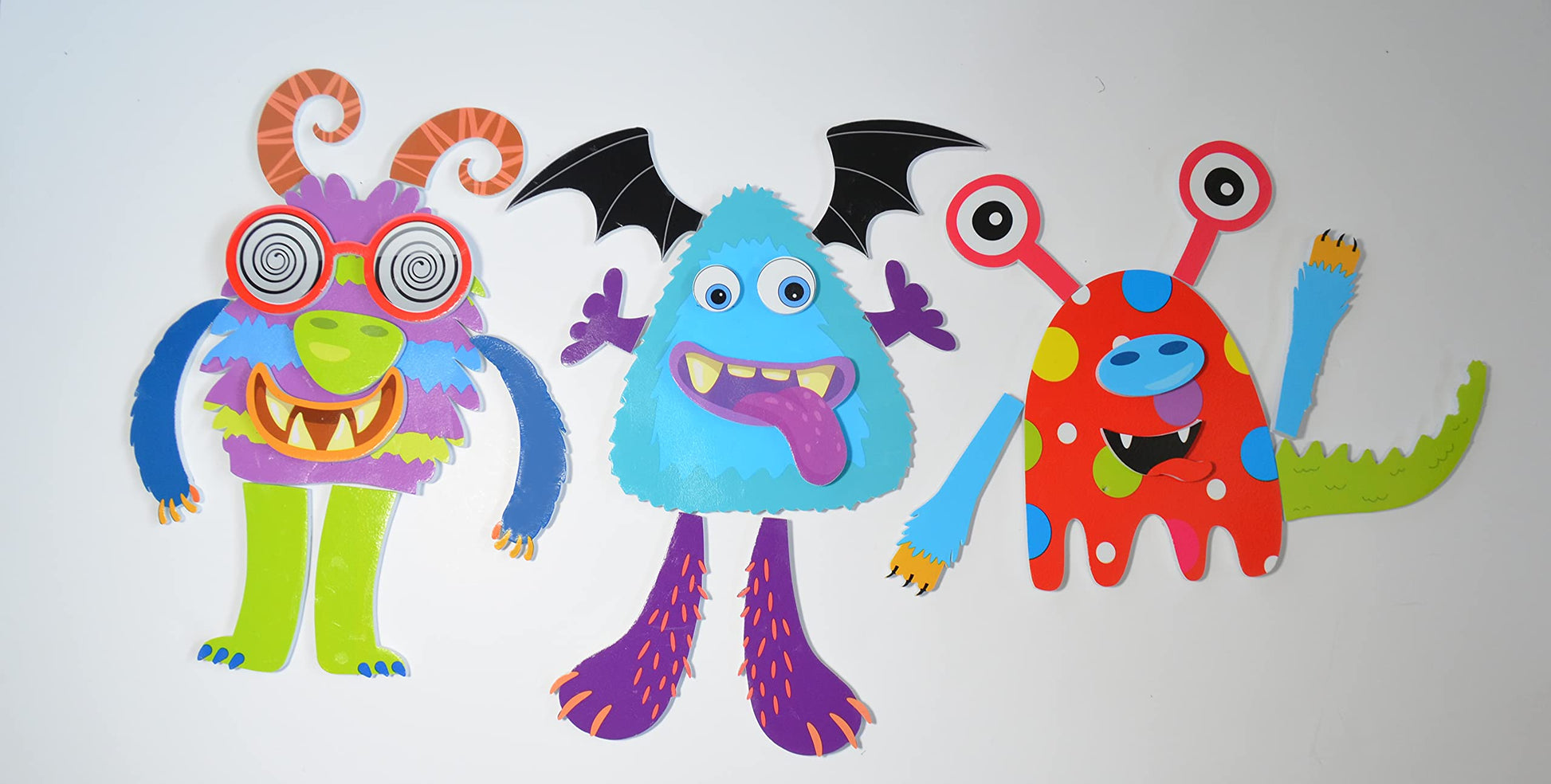 Buddy & Barney Silly Monsters Bath Stickers, Monster Foam Stickers Bath Toy for Children 3+, Pack of 30 Reusable Stickers, Bathtub, Tub, Shower, Boys