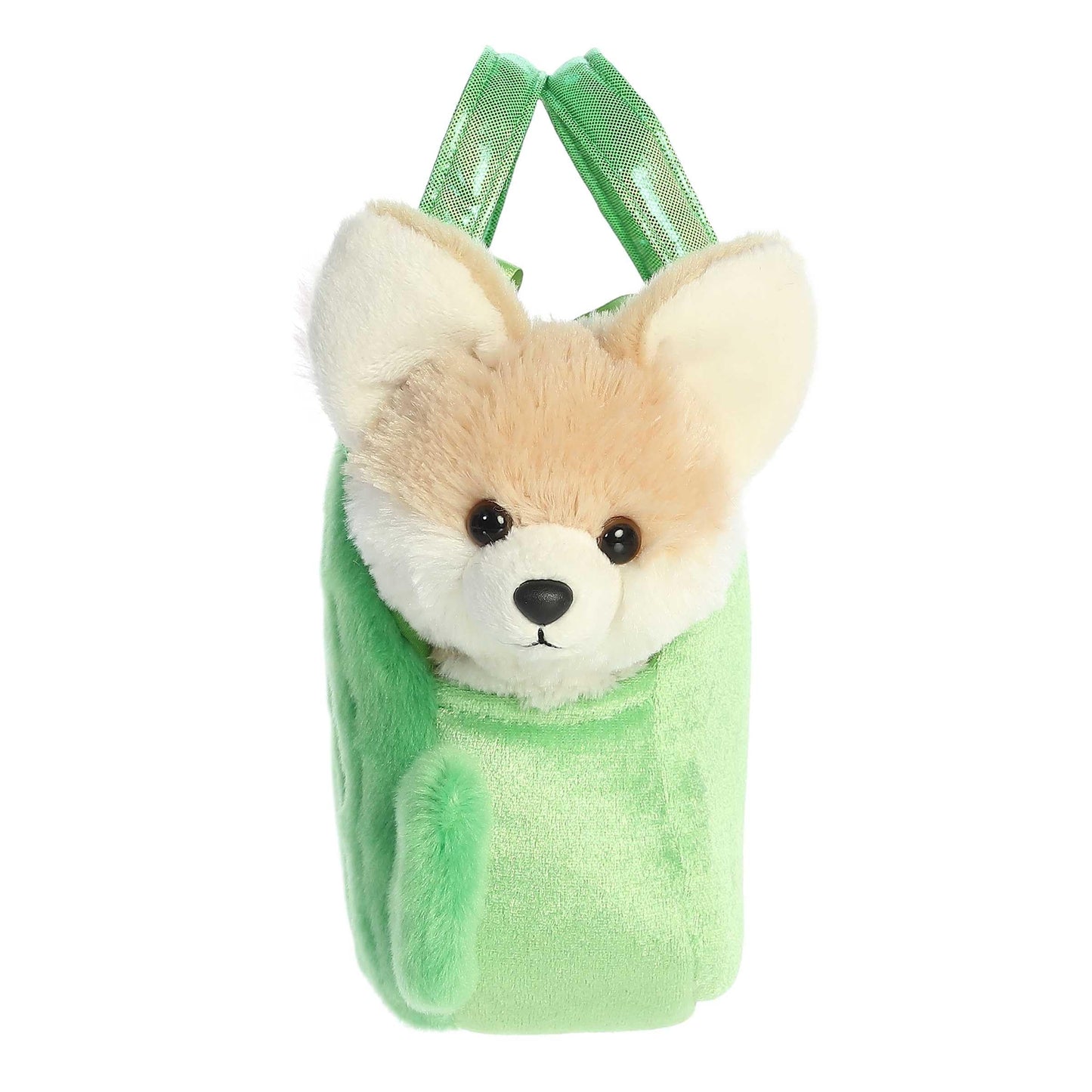 Aurora® Fashionable Fancy Pals™ Smiling Cactus™ Fox Stuffed Animal - On-The-go Companions - Stylish Accessories - Brown 7 Inches