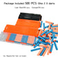 lififun 500-Dart Refill Pack Foam Darts Compatible with Nerf N-Strike Elite & Elite 2.0 for All Blasters that Use Elite Darts Blue & Orange