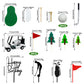 2026 New Golf Cake Decorations Golf Cart Cake Topper Decorations Golf Themed Supplies Mini Cart for Theme Party Supplies