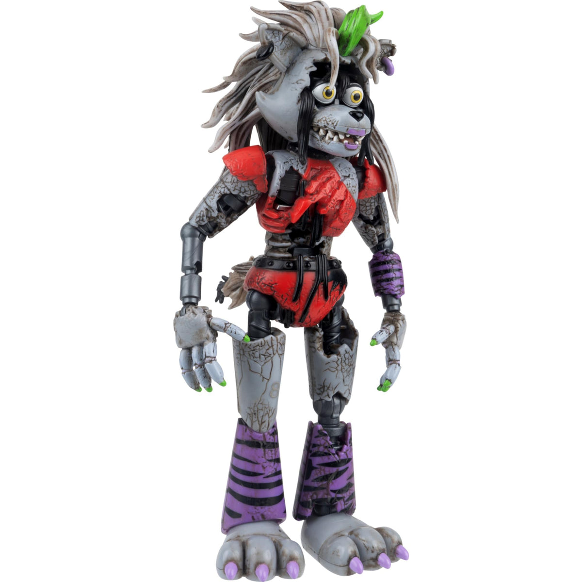 Five Nights at Freddy’s 6-Inch Endo-Series Collector Figure - 6-Inch Endo-02 with Swapable Roxanne Wolf and Shattered Roxanne Wolf Parts