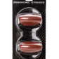 Atomic Ergonomic Premium Air Hockey Strikers (2‑Pack) - 3‑7/8” Diameter Pushers with Rubber Grip & Felt Bottoms for Air Hockey and Push Hockey Tables