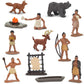 Safari Ltd. Powhatan Indians TOOB - 12 Figurines: Camp Fire, Canoe, Deer Hide, Warriors, Pocahontas, Chief Whunsoncock, & More - Educational Toy