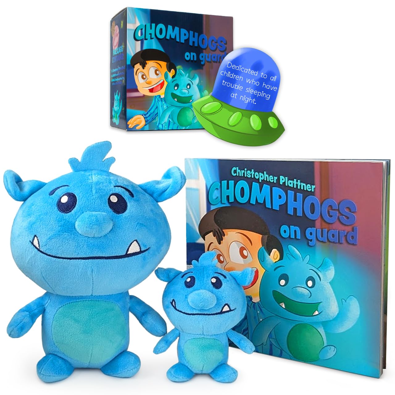Chomphogs on Guard Bedtime Buddies - Plush Animals and Book Set (1-9 Yrs.)