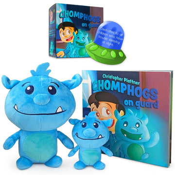 Chomphogs on Guard Bedtime Buddies - Plush Animals and Book Set (1-9 Yrs.)