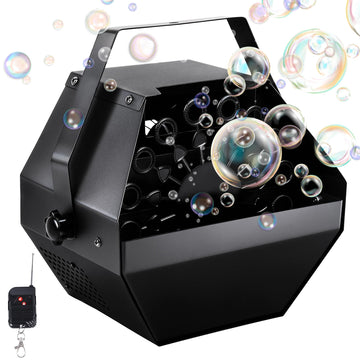 ATDAWN 1L High-Capacity Automatic Bubble Machine with 45ft Remote, Professional Metal Bubble Blower for Wedding Party Stage Event Indoor Outdoor Use