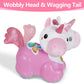 iPlay, iLearn Unicorn Baby Musical Toy, Infant Crawling Toys for 6-9 9-12 12-18 Month, Baby Tummy Time Toddler Musical Light Toy for Age 0-2, 1 Year