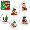 aphpaio Christmas Tree Ornaments Building Blocks Christmas, 2025 Christmas Decorations Ball Toys Included Santa Reindeer Nutcracker Gnome Penguin