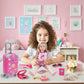 TimDtvo 18inch American Doll Clothes and Accessories, Including Travel Suitcase, Clothes, Shoes, Sunglasses, Camera, Passport, Stickers,Phone Travel