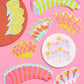 xo, Fetti Pool Party Cupcake Toppers and Wrappers - 24 Pc Set | Summer Birthday Decorations, Tropical Luau, Hawaiian Theme, Kids Party, Beach Ball