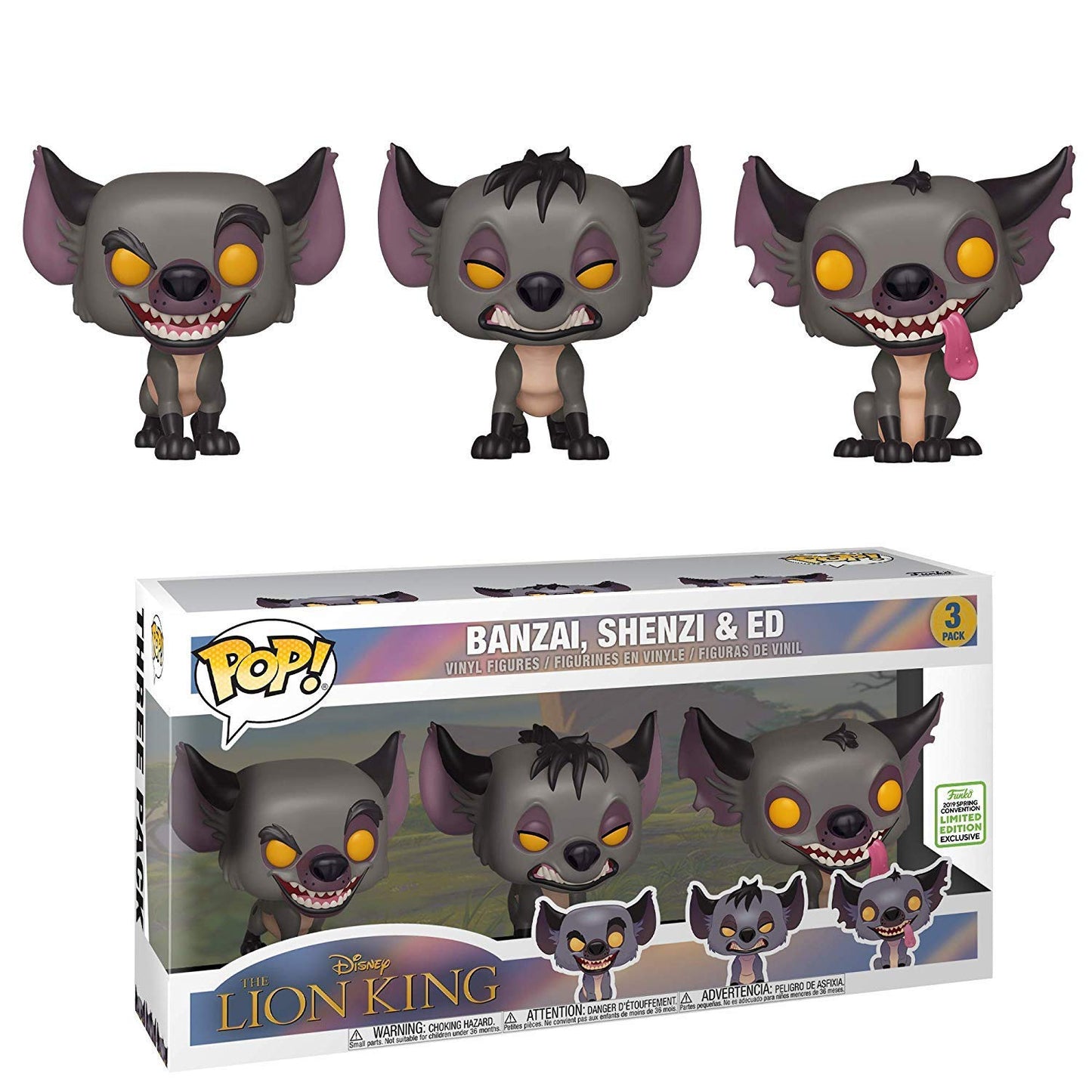 Funko Pop! Disney: Lion King - Hyenas 3 Pack Spring Convention Exclusive