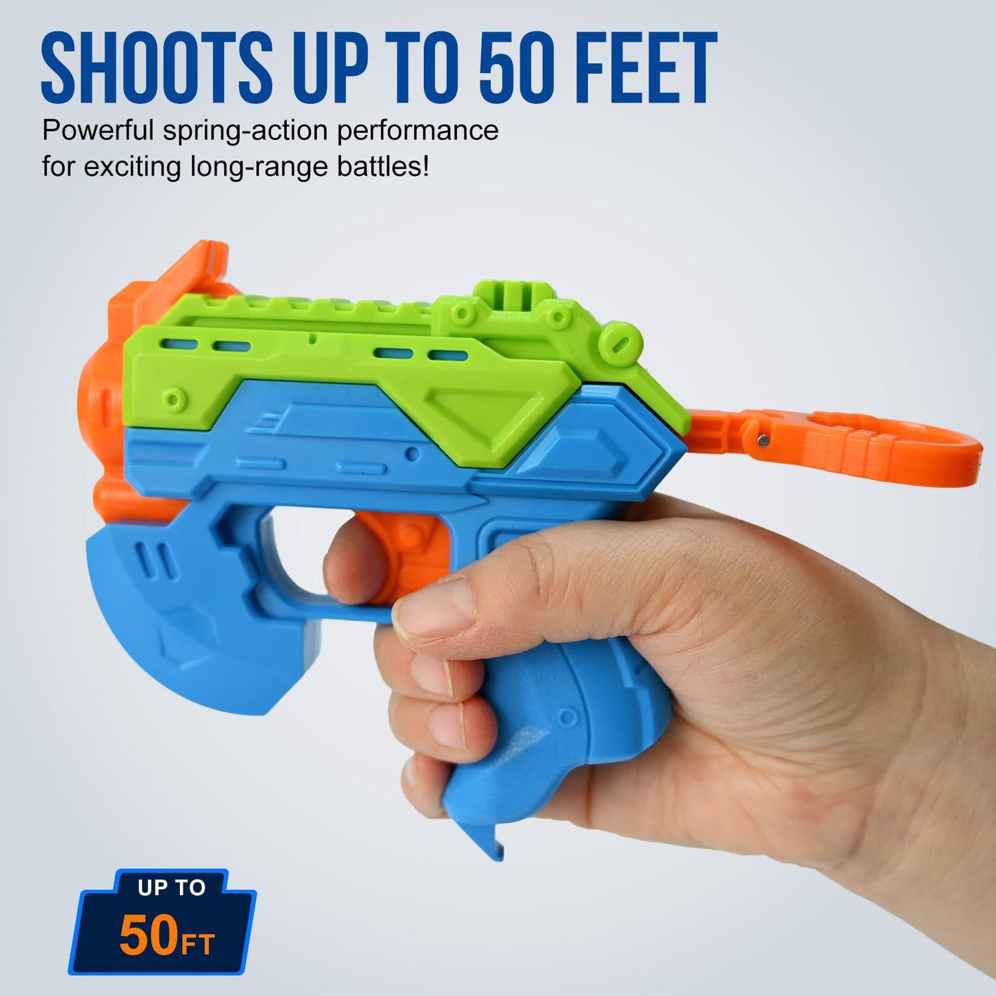 lififun Dart Blaster 2 Pack, Includes 2 Blasters, 20 Soft Darts Compatible with Nerf Elite Darts for Nerf Party Outdoor Toys, Ages 8+