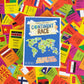 Continent Race Geography Educational Board Game for Kids, Tweens, Family, Friends, Teachers and Classrooms - Learn About Flags & Countries Around