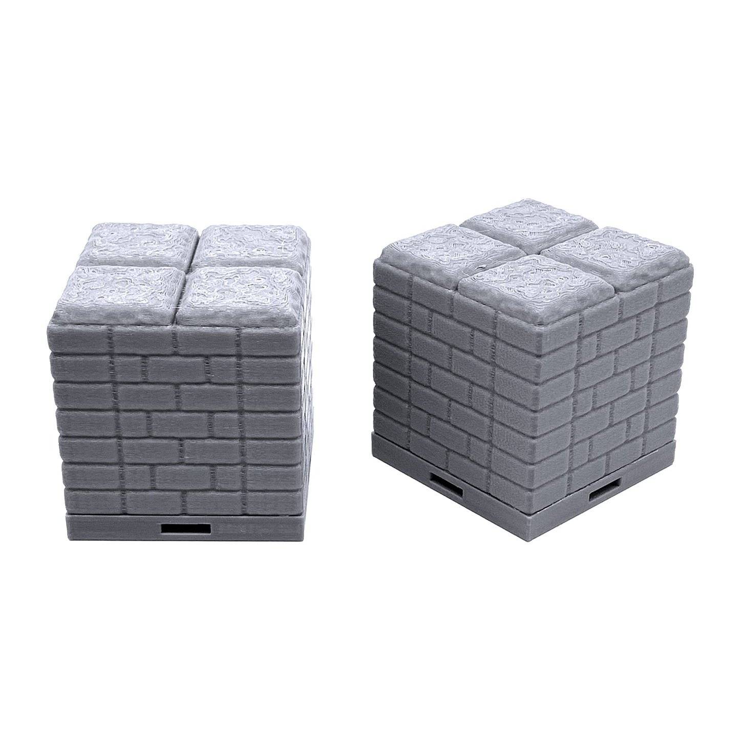 EnderToys Locking Dungeon Tiles - Bridge Over Lava, Terrain Scenery Tabletop 28mm Miniatures Role Playing Game, 3D Printed Paintable