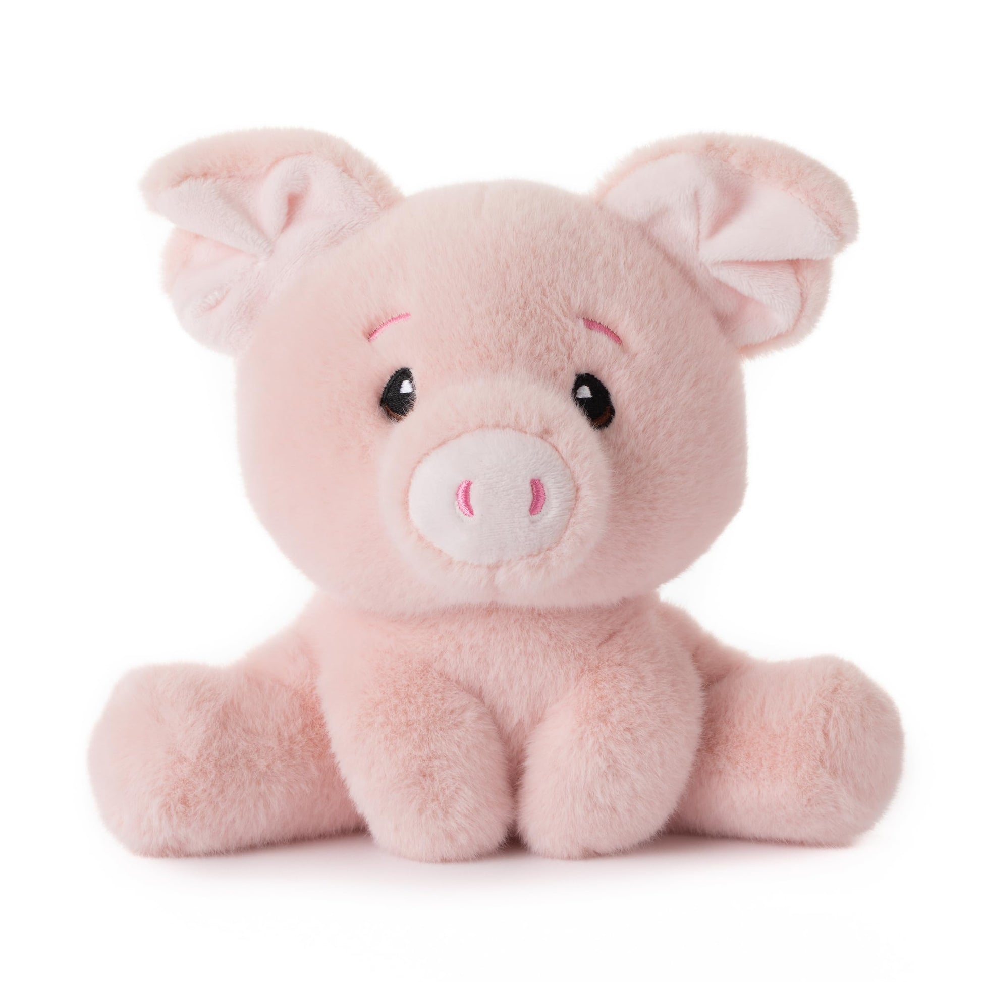 The Petting Zoo Pig Stuffed Animal Plushie, Gifts for Kids, Snugletz Zoologee Plush Toy, 7 in