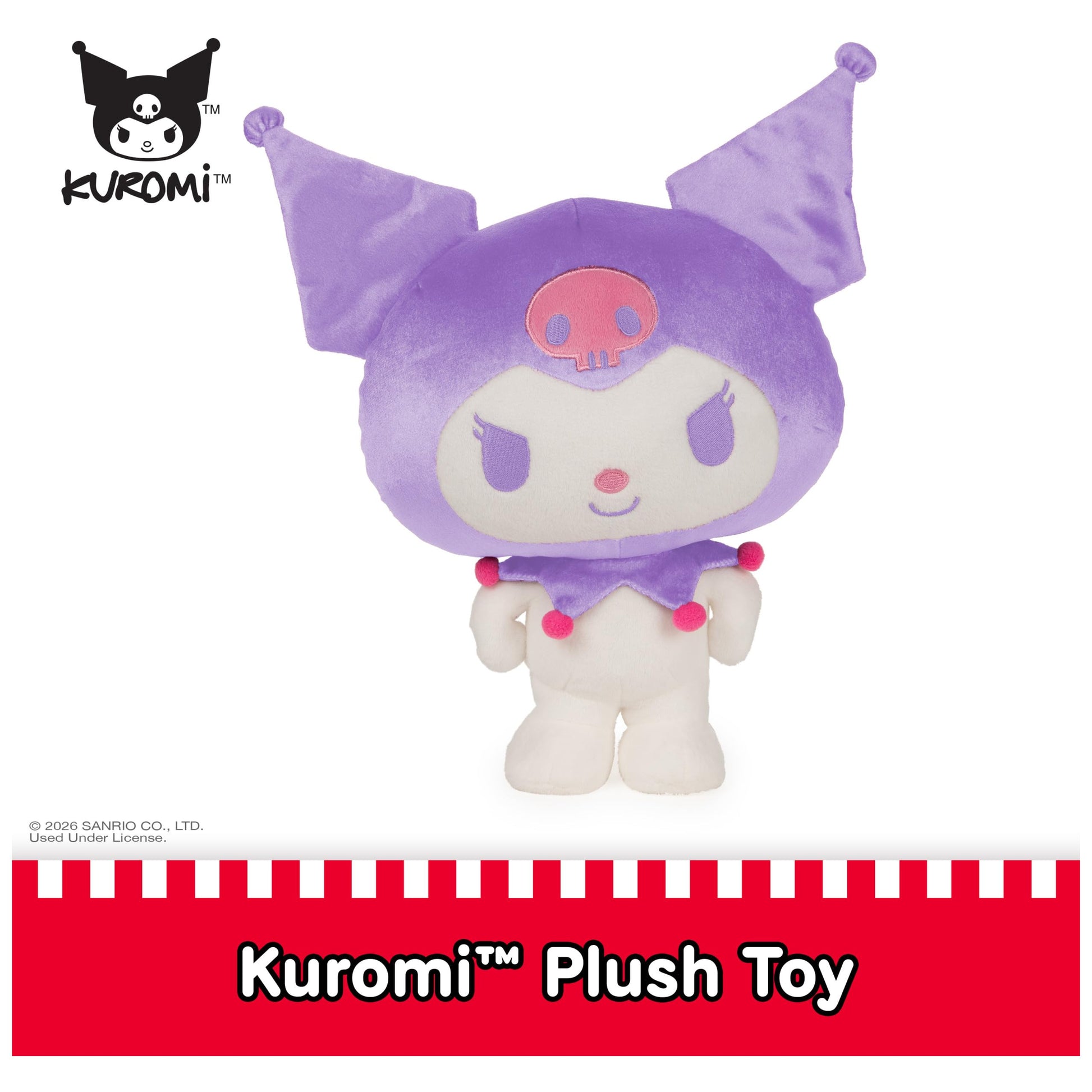 GUND Sanrio Kuromi 9.5-Inch Plush Toy for Ages 1+