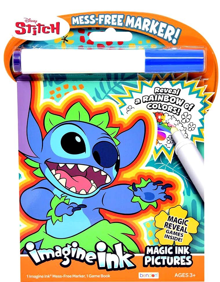Disney Lilo and Stitch Coloring Book Super Set for Kids - Bundle with Activity Pad, Kids Coloring Book, Stickers and More