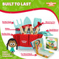Kids Gardening Set - Toddler Gardening Kit Includes Watering Can for Kids, Shovel, Rake, Plant Stakes, Kids Gardening Gloves, Tote Bag & STEM Learning