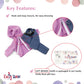 Emily Rose 18-inch Doll Pink Hoodie Outfit - 3-Piece Set with Sweatshirt, Jeans & Matching Backpack - Gift Boxed 18” Doll Clothes - Compatible