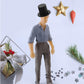 NUOBESTY 100pcs Miniature Top Hats Mini Black Plastic Magician Hats for Doll Snowman Christmas Party Holiday Goodie Bag DIY Craft Supplies (2.3x1.6cm)