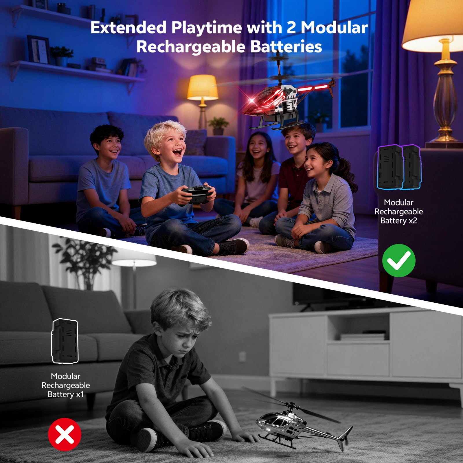 jikuva RC Helicopter, Remote Control Helicopter for Kids & Beginners