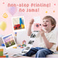 Kids Camera Instant Print with Flip Lens, 1080P HD Video Inkless Toddler Digital Camera with 32GB Card, Portable Travel Christmas Birthday Gift for