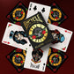 Bicycle Guns N' Roses Playing Cards, Features Iconic Guns N' Roses Band Designs, Black and Gold, 1 Deck