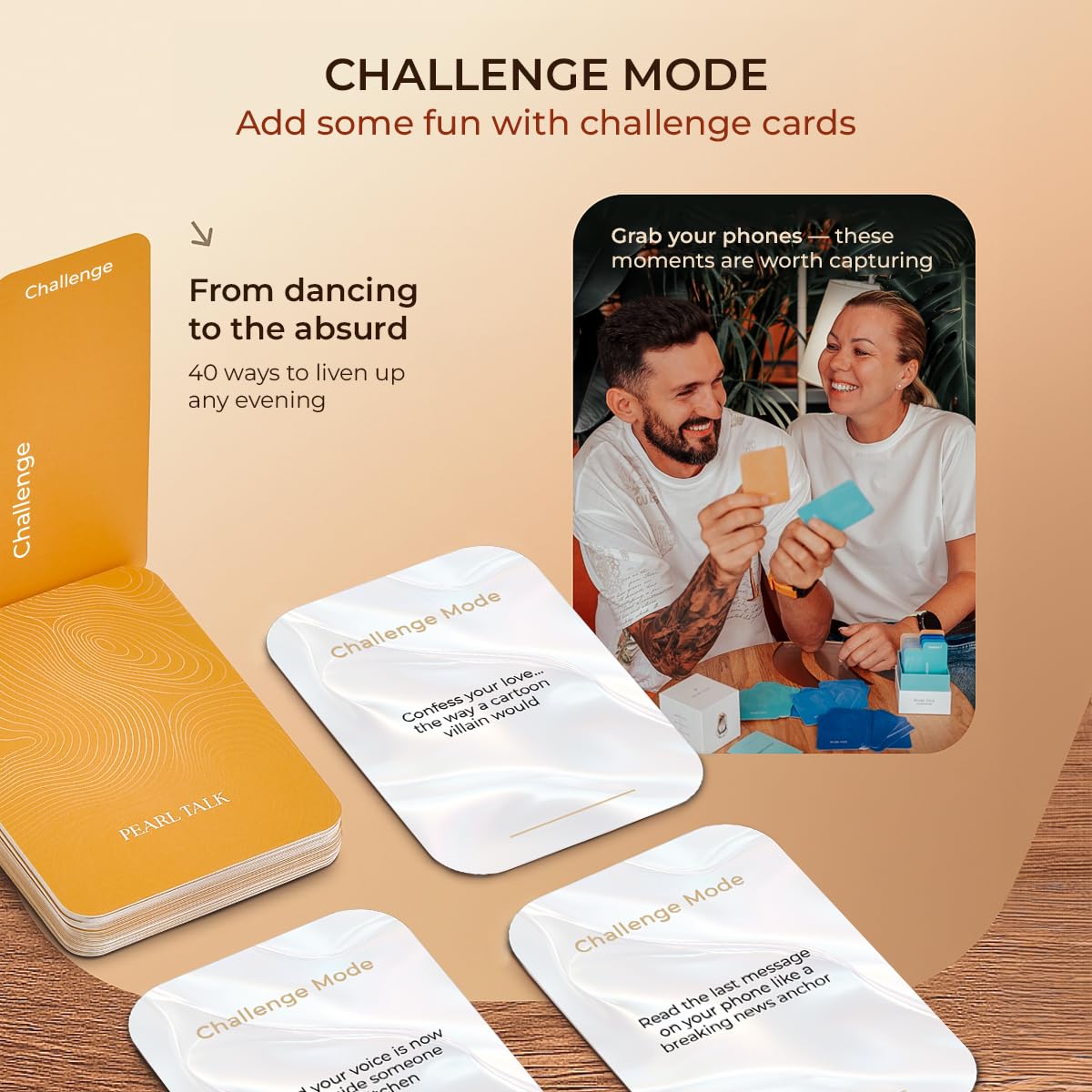 ANDREWBOLOTIN Pearl Talk 200 Questions The Conversation Starter Cards Delve Deck Conversation Card Games for Adults Fun for the Whole Family Games