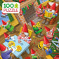Ceaco - Holiday Christmas Time Gnomes - 100 Piece Puzzle for Kids Ages 56+