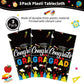 HigzYovn 3Pcs Kindergarten Graduation Tablecloth Class of 2026 Graduation Party Decorations Plastic Rectangular Disposable Tablecloth for Kindergarten