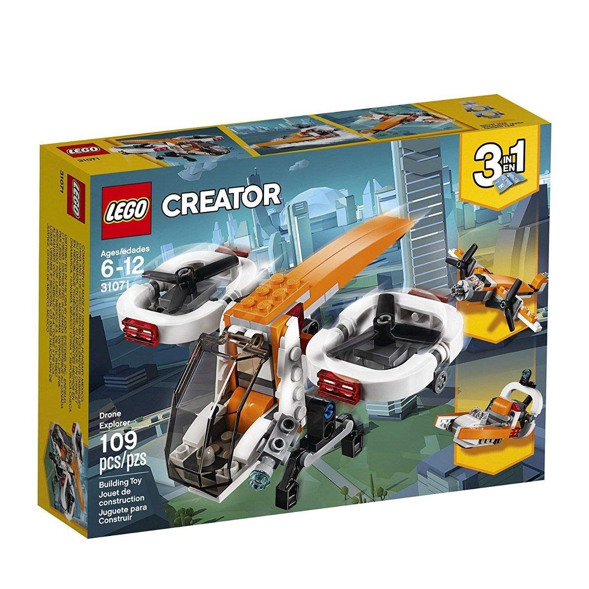 LEGO Creator 3in1 Drone Explorer 31071 Building Kit (109 Pieces)